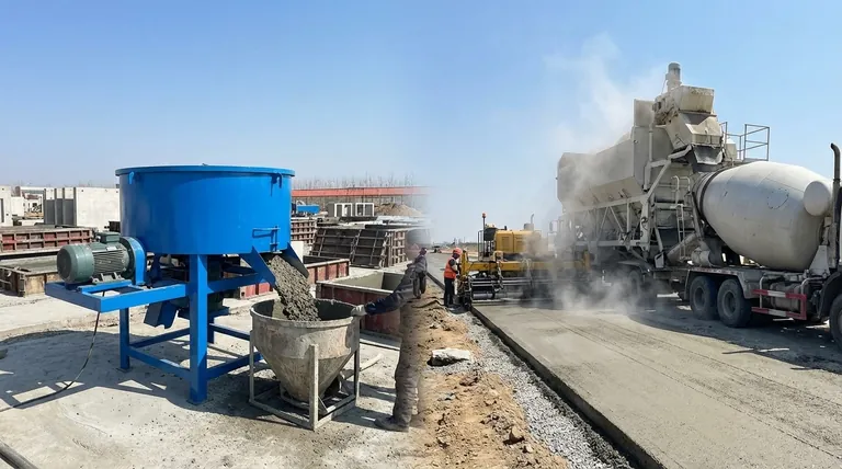 コンクリートミキサーの2つの広範なタイプは何ですか?プロジェクトに適したミキサーを選択しましょう