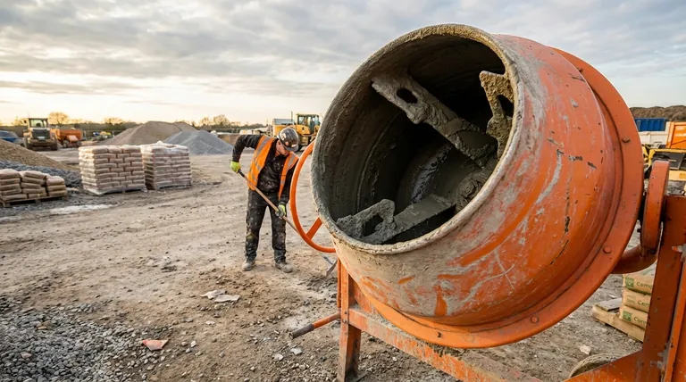 틸팅 드럼 믹서의 단점은 무엇인가요? 재료 부착 및 완화 방법