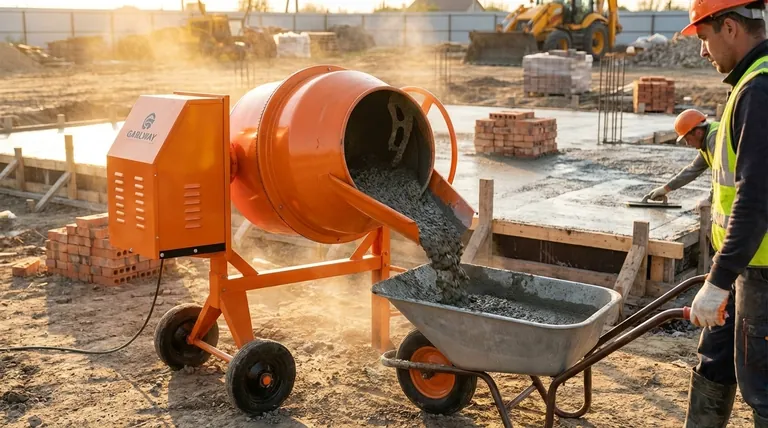 비경사 드럼 믹서는 어떻게 작동하나요? 마스터 제어, 고품질 콘크리트 혼합