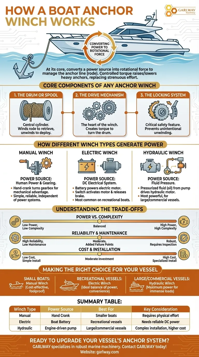 보트 앵커 윈치는 어떻게 작동하나요? 안정적인 앵커 취급을 위한 가이드 시각적 가이드
