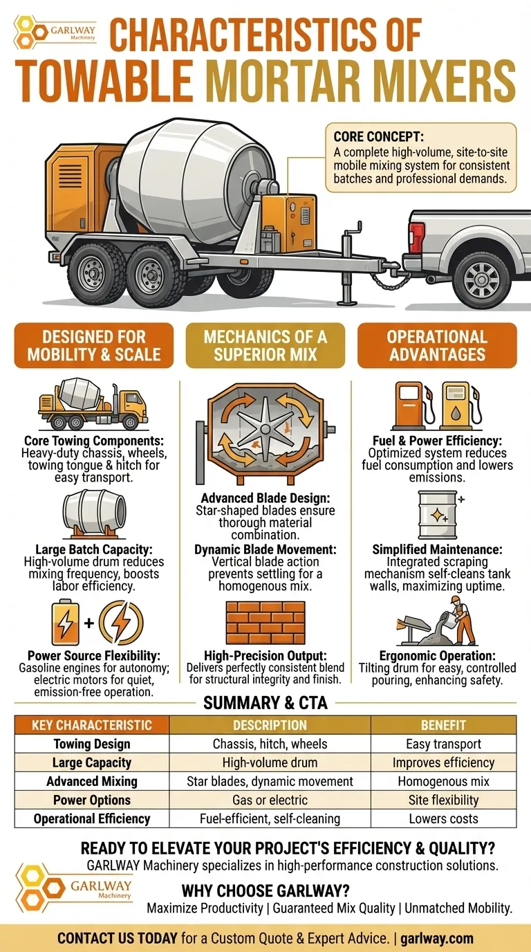 Quelles sont les caractéristiques des malaxeurs de mortier tractables ? Augmentez la productivité sur les grands chantiers de construction Guide Visuel