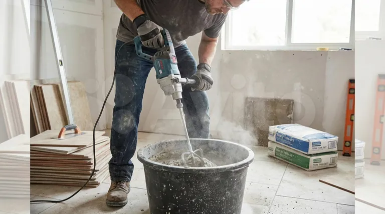 휴대용 모르타르 믹서는 무엇에 사용됩니까? 소규모 혼합 작업에 완벽합니다.