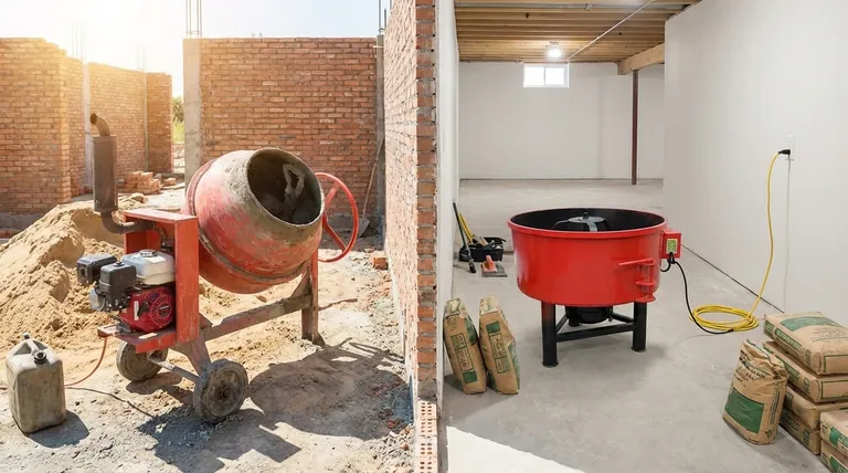 ما هي الاختلافات بين خلاطات الملاط التي تعمل بالغاز وتلك التي تعمل بالكهرباء؟ اختر الطاقة المناسبة لموقع عملك