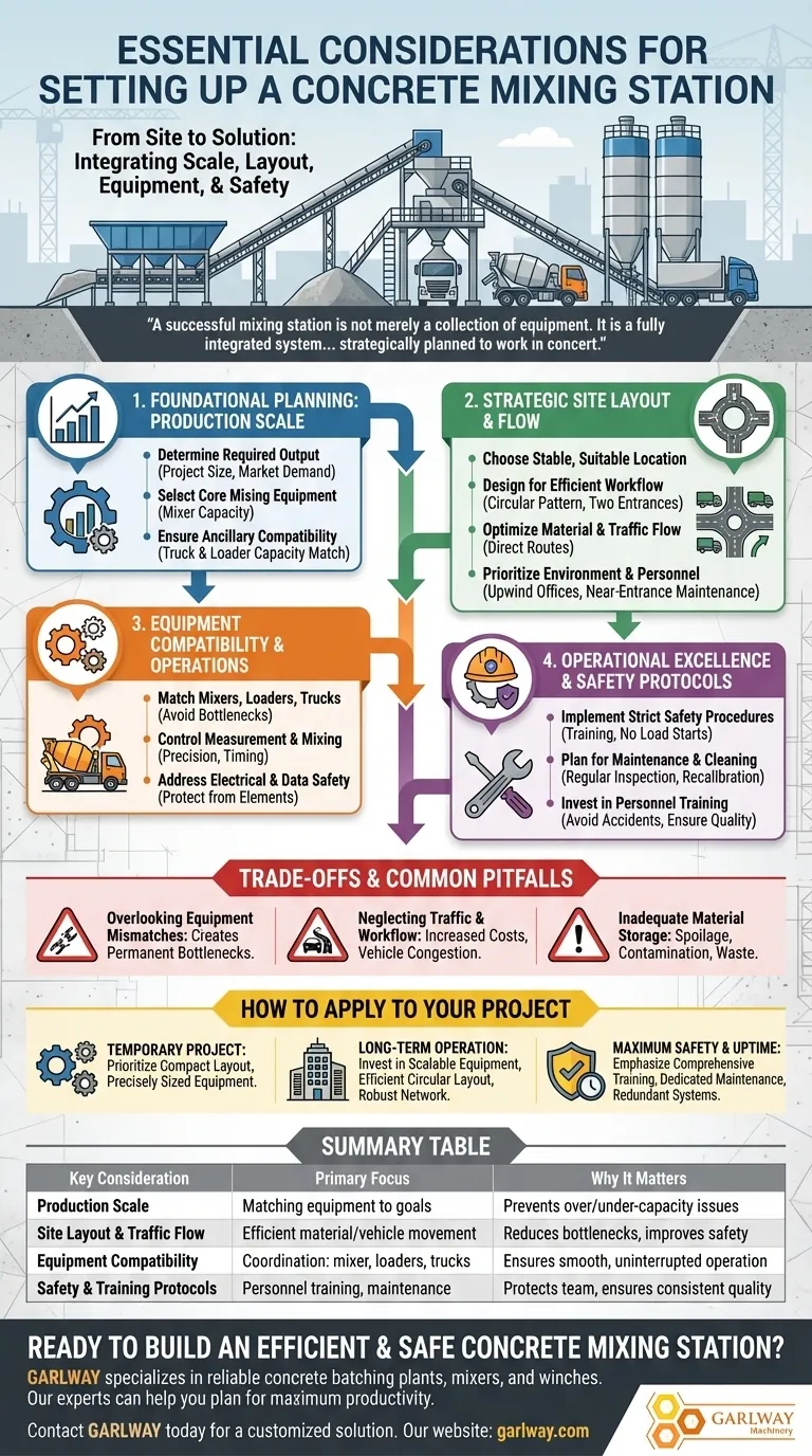 Que faut-il prendre en compte lors de la mise en place d'une centrale de malaxage de béton ? Planifier l'efficacité et la sécurité Guide Visuel