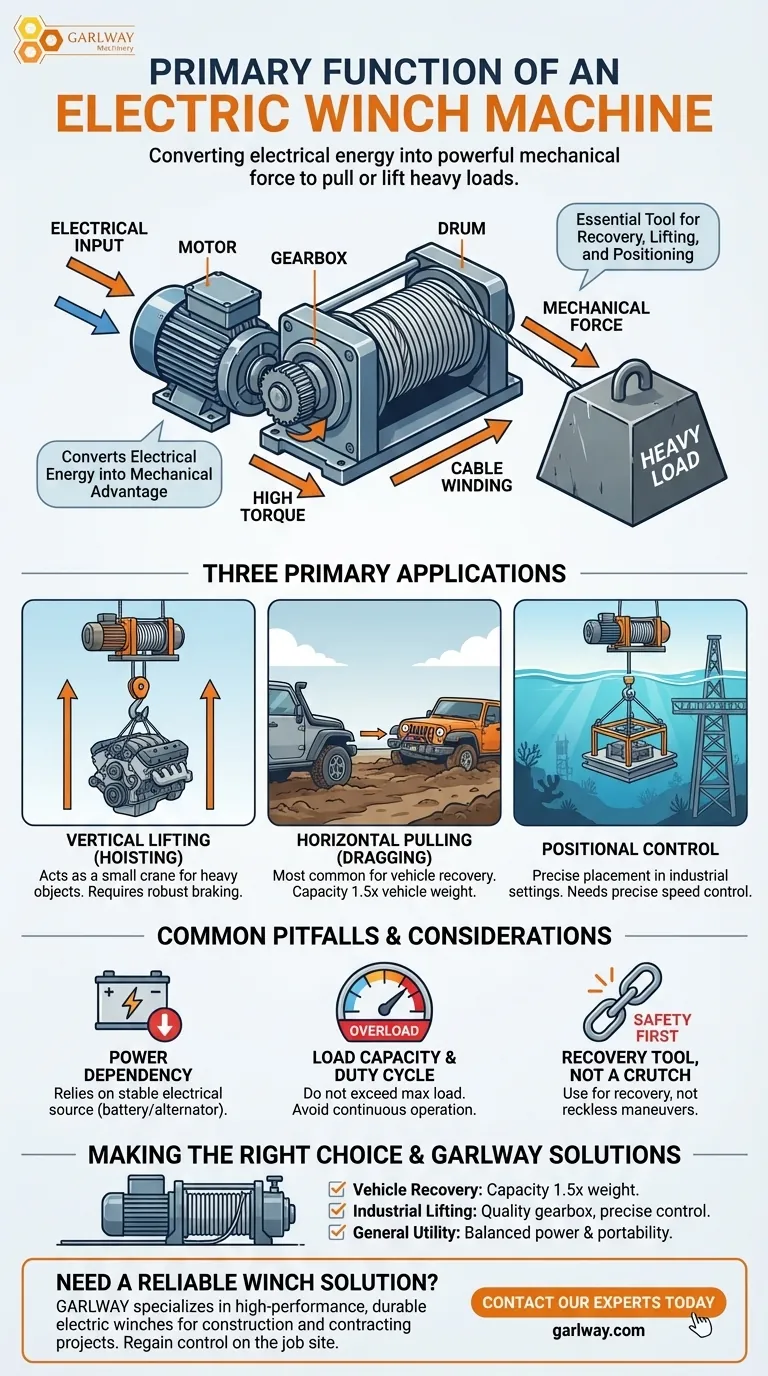 전기 윈치 기계의 주요 기능은 무엇입니까? 강력한 리프팅 및 견인 솔루션을 잠금 해제하세요. 시각적 가이드