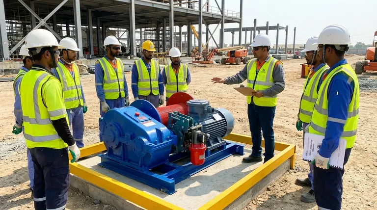 ¿Cuál es la primera medida de seguridad recomendada antes de operar un cabrestante eléctrico? Guía para una operación segura y eficaz