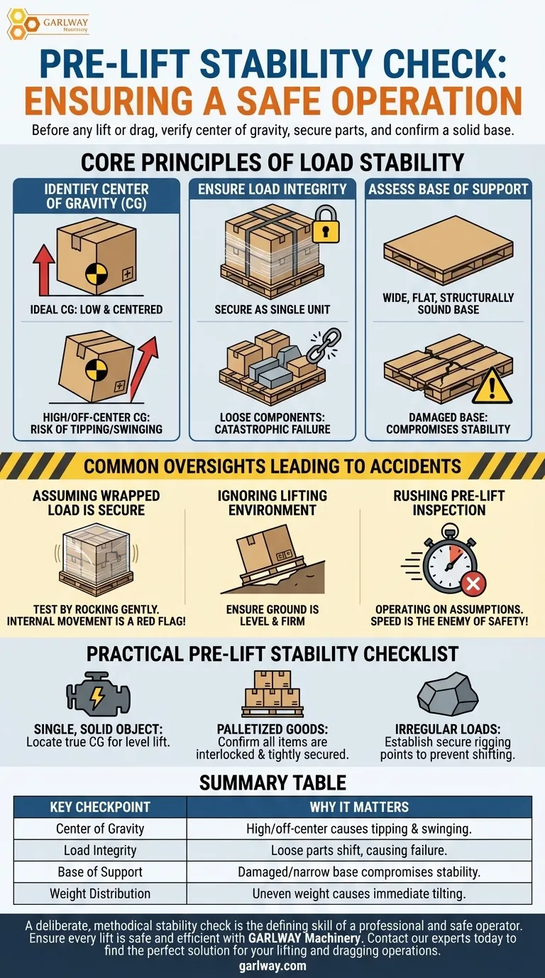 ما الذي يجب عليك التحقق منه بشأن استقرار الحمولة قبل الرفع أو السحب؟ ضمان رفع آمن ومنضبط دليل مرئي