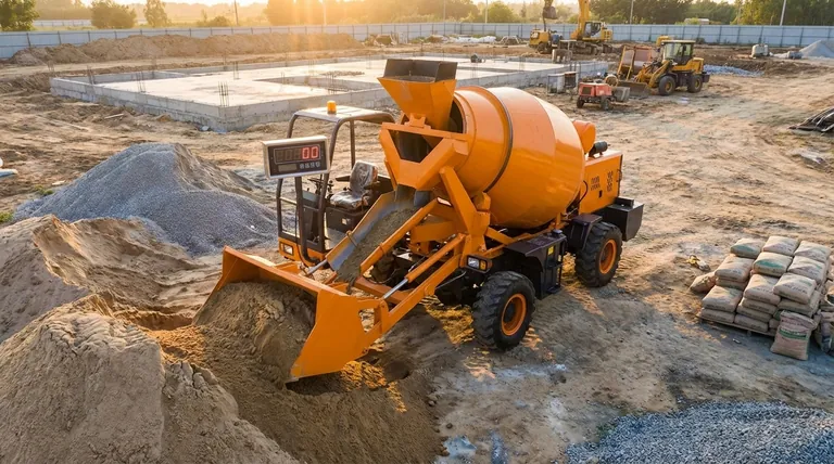 자가 로딩 콘크리트 믹서에서 계량 및 배치 작업이 중요한 이유는 무엇인가요? 품질 및 강도 보장