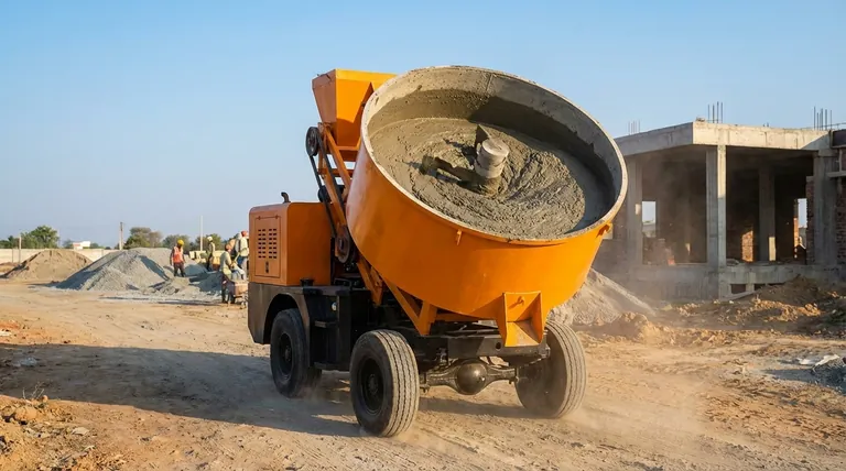 자가 로딩 콘크리트 믹서에서 운송 중 드럼을 계속 회전시키는 목적은 무엇입니까? 품질 및 일관성 보장