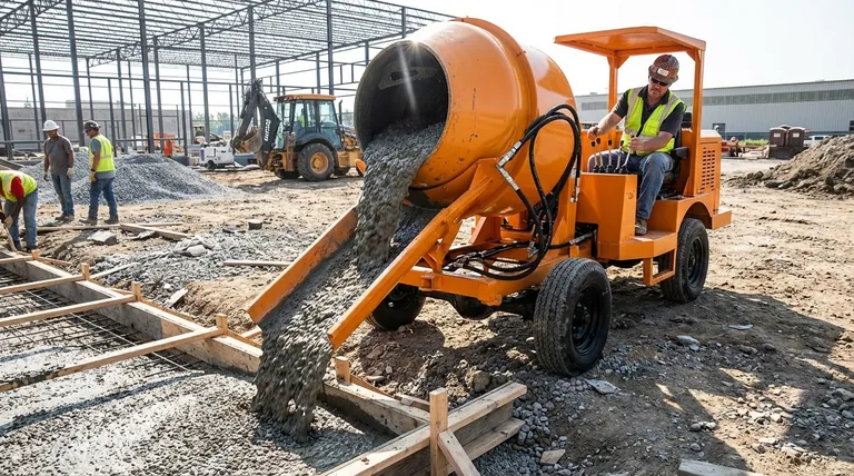 自装式混凝土搅拌机如何控制卸料过程?实现精确浇筑与效率