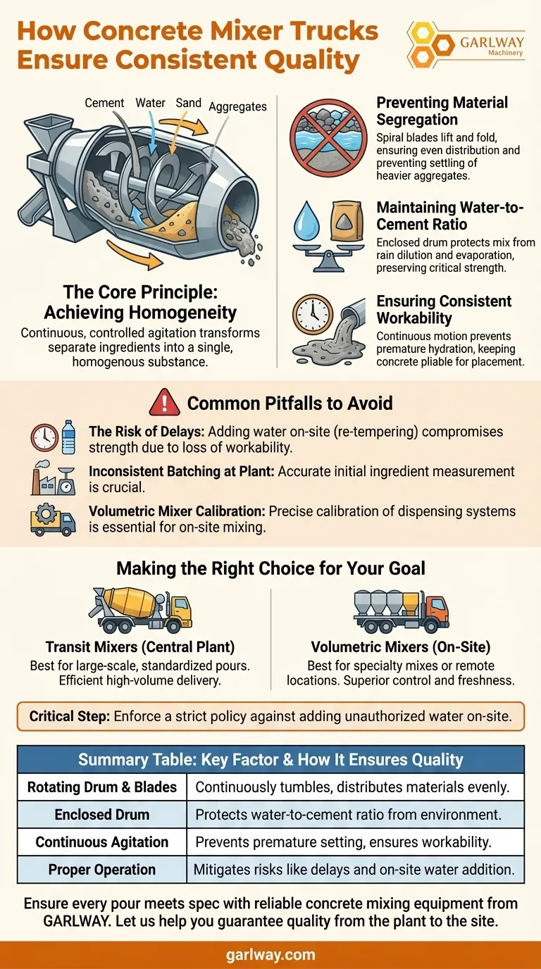 Comment les camions malaxeurs de béton garantissent-ils une qualité de béton constante ? Obtenez une homogénéité parfaite pour votre projet Guide Visuel