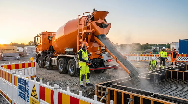 Quels avantages en matière de sécurité offrent les camions malaxeurs à béton ? Améliorer la sécurité et l'efficacité sur le chantier