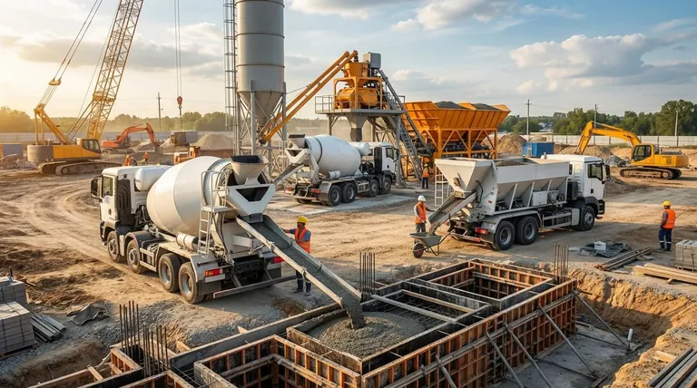 콘크리트 믹서 트럭의 세 가지 주요 유형은 무엇인가요? 건설 프로젝트에 적합한 믹서를 찾아보세요.