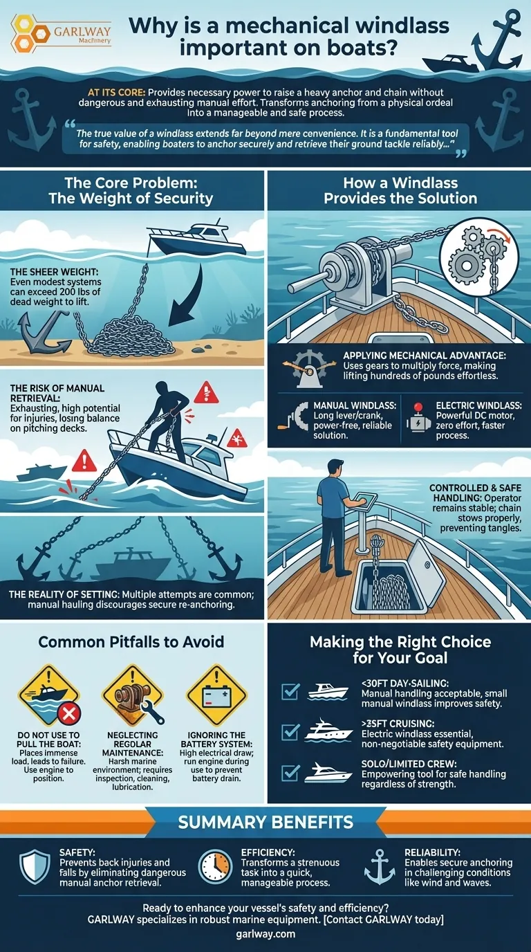 Por que um guincho mecânico é importante em barcos? Essencial para ancoragem segura e sem esforço Guia Visual