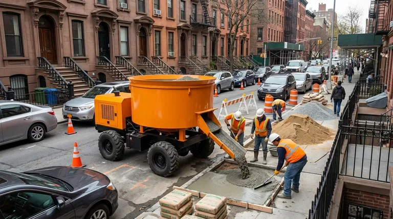 도시 환경에서 자체 로딩 믹서는 어떤 종류의 프로젝트에 적합합니까? 좁고 즉석 작업에 완벽합니다.