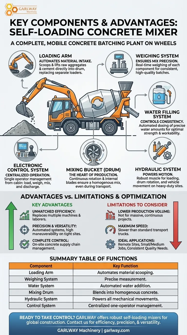¿Cuáles son los componentes clave de una hormigonera autocargable? La solución completa in situ Guía Visual