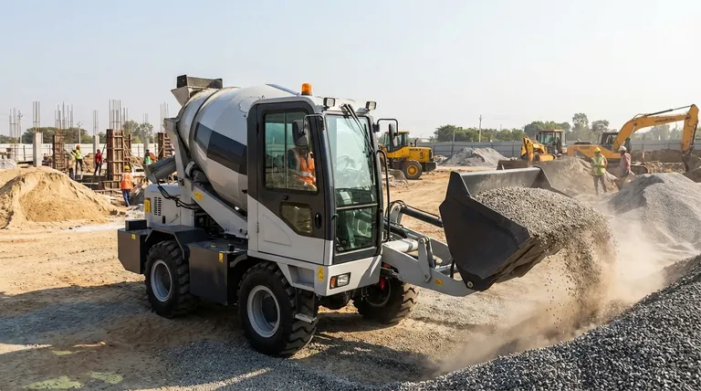 자가 적재 콘크리트 믹서의 작동 단계는 무엇인가요? 효율적인 현장 혼합을 위한 완벽 가이드