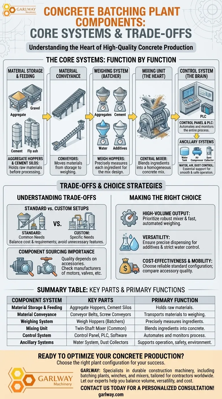 콘크리트 배치 플랜트의 주요 구성 요소는 무엇인가요? 효율적인 콘크리트 생산을 위한 가이드 시각적 가이드