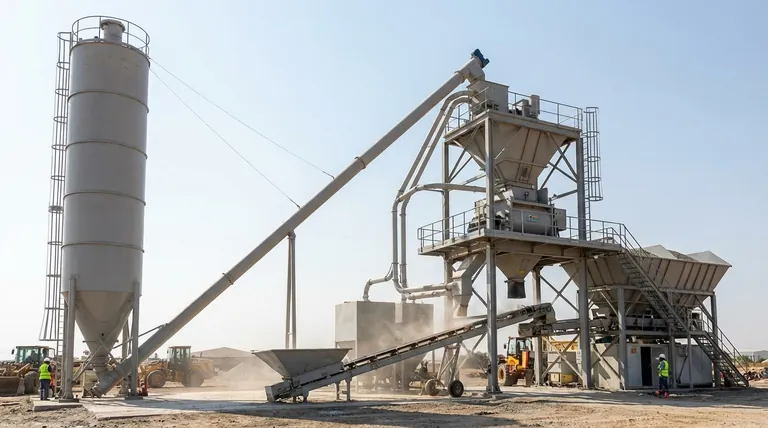 콘크리트 배치 플랜트에서 분말 공급의 일반적인 방법은 무엇인가요? 플랜트 효율 최적화