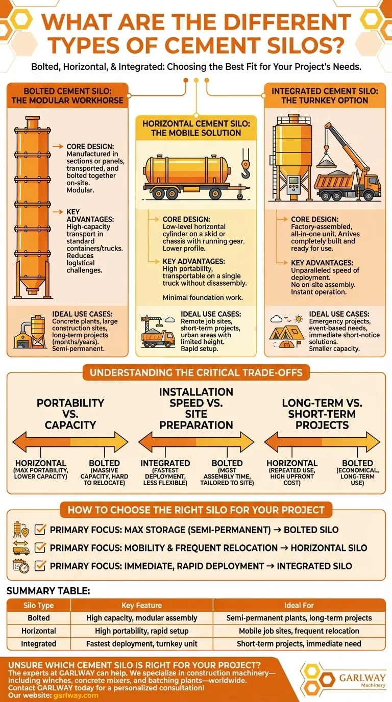 다양한 시멘트 사일로 유형은 무엇인가요? 프로젝트에 맞는 것을 선택하세요. 시각적 가이드