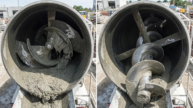Quel est le but de la turbine intérieure d'un camion malaxeur à béton ? Assurer une qualité de béton constante
