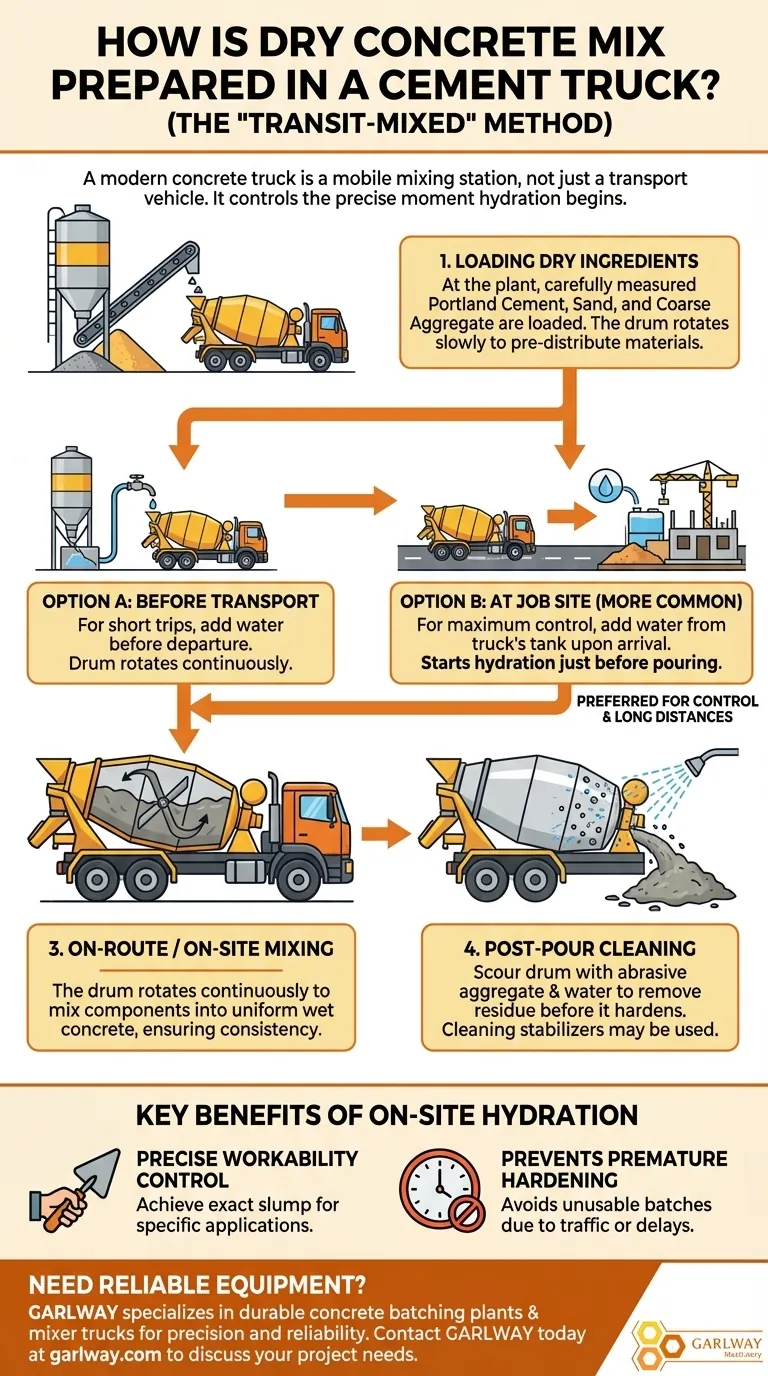 Comment le mélange de béton sec est-il préparé dans une bétonnière ? Assurez la qualité et le contrôle sur site Guide Visuel