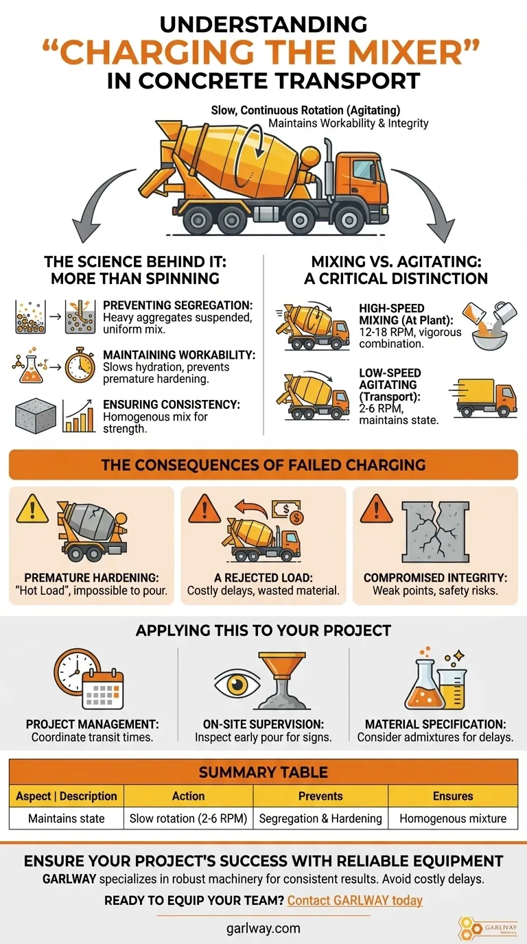 ¿A qué se refiere la "carga" del hormigonera? La clave para mantener la calidad del hormigón durante el transporte Guía Visual