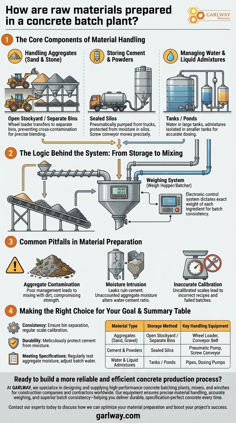Como as matérias-primas são preparadas em uma central de concreto? Garanta concreto consistente e de alta qualidade Guia Visual