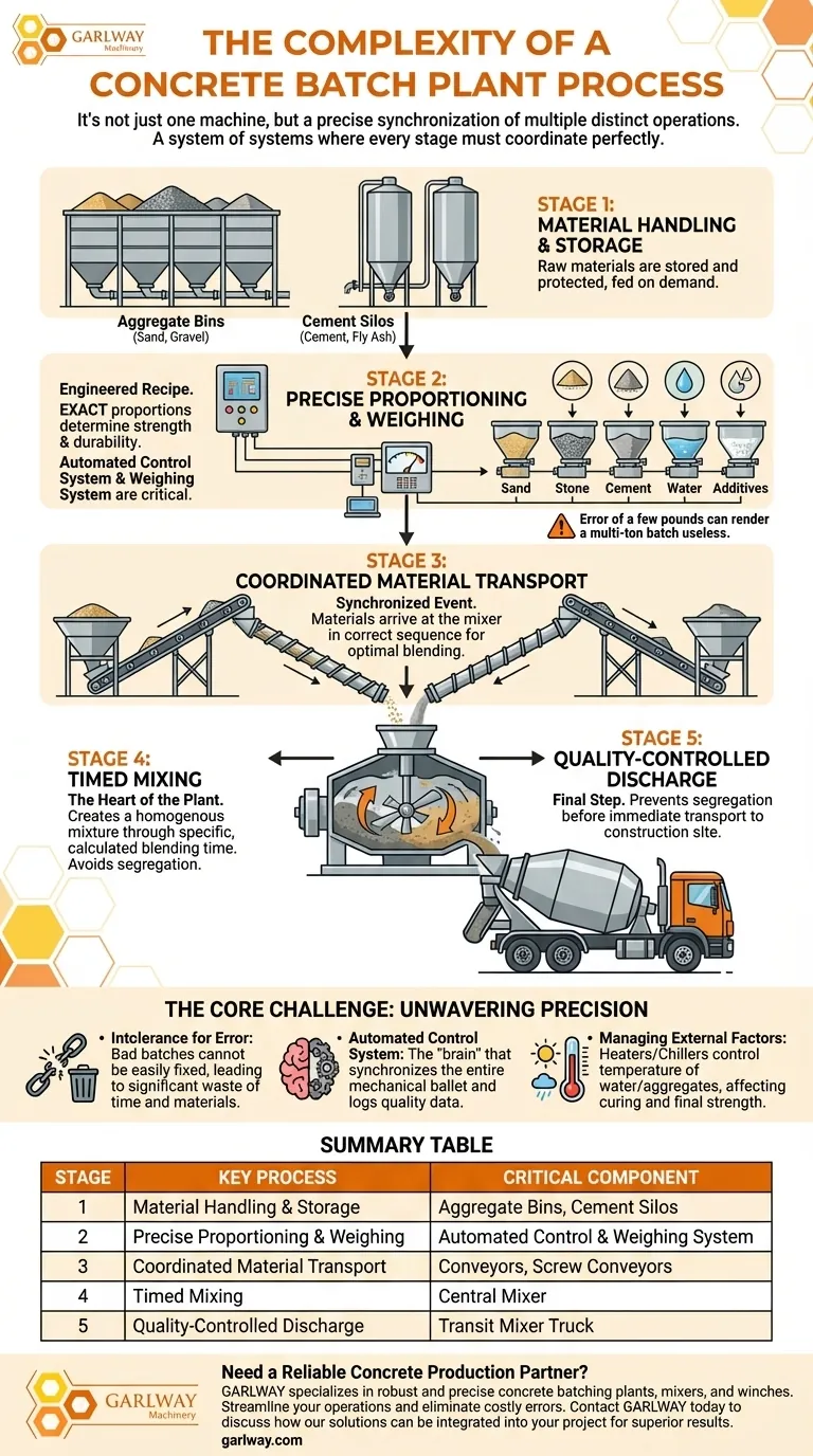 为什么混凝土搅拌站工艺被认为很复杂？精通施工精度 图解指南