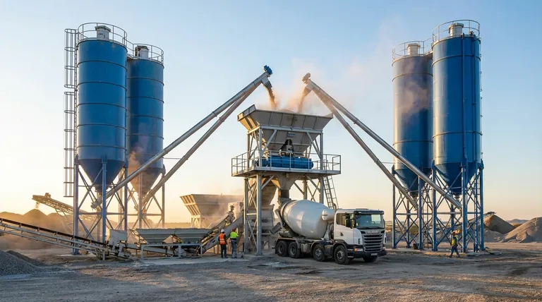 콘크리트 배치 플랜트에서 분말 배치 처리는 어떻게 이루어지나요? 정확한 혼합 품질 보장