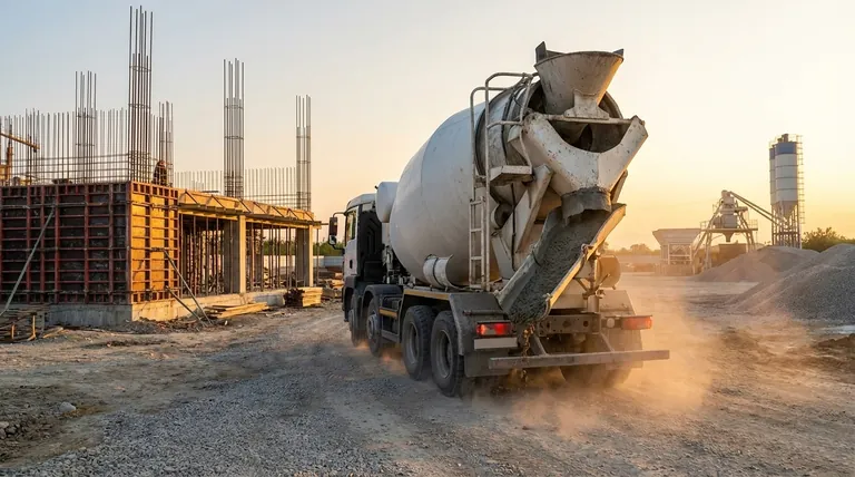 믹서 트럭이 탱크를 계속 회전시키는 이유는 무엇인가요? 콘크리트 분리 방지 및 품질 보장