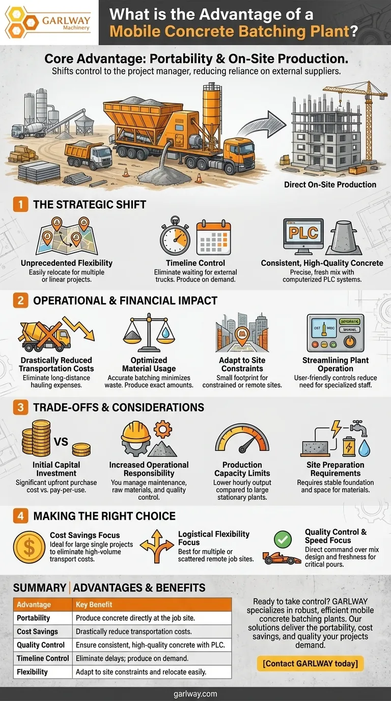 Quel est l'avantage d'une centrale à béton mobile ? Production sur site et contrôle total Guide Visuel