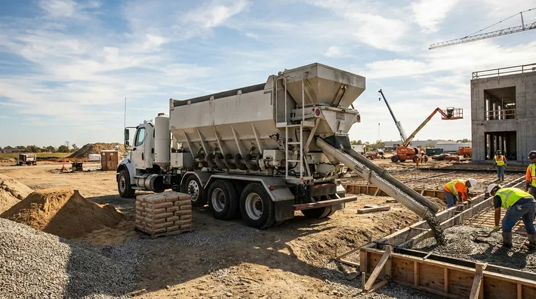Comment peut-on comprendre conceptuellement les bétonnières volumétriques ? Une centrale de malaxage mobile pour le béton à la demande