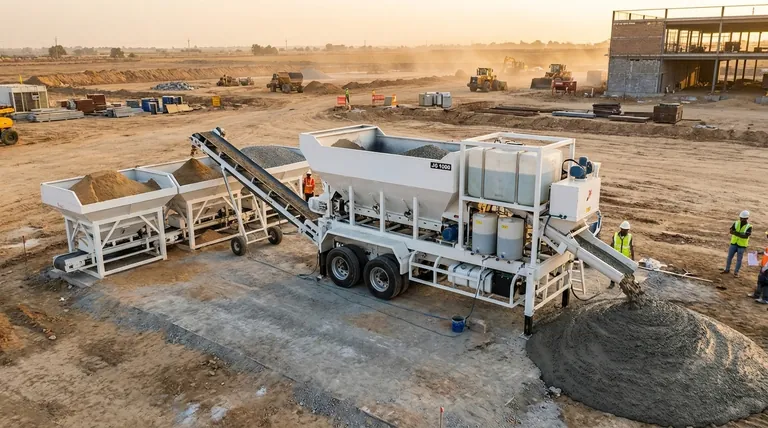 Quais são os principais componentes armazenados em um misturador volumétrico? Descubra a Vantagem da Usina de Concreto Móvel